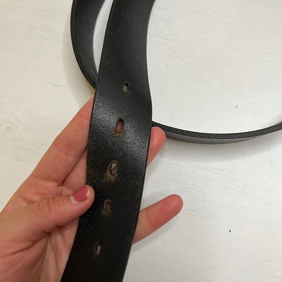 LEVI STRAUSS Genuine Leather Casual Belt Black Size 40 - Picture 2 of 8